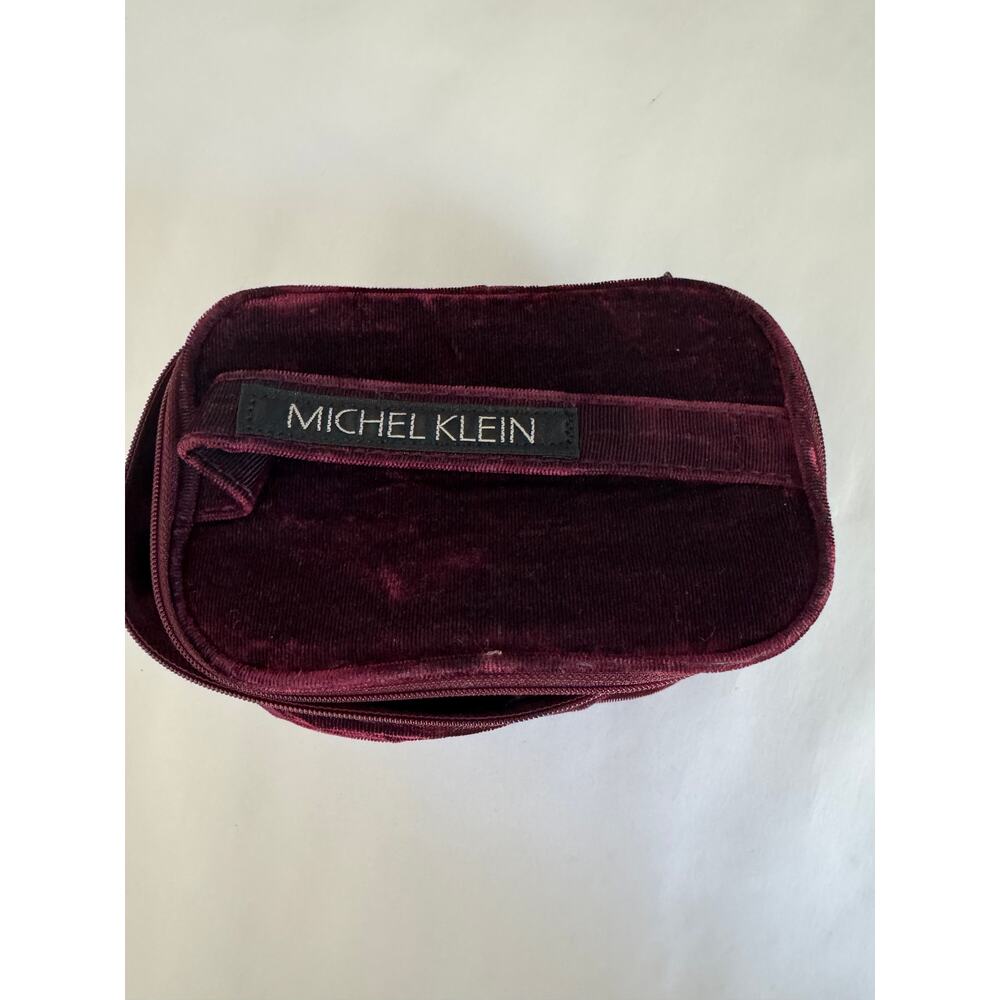 Michael Klein Red Corduroy Toiletry Bag